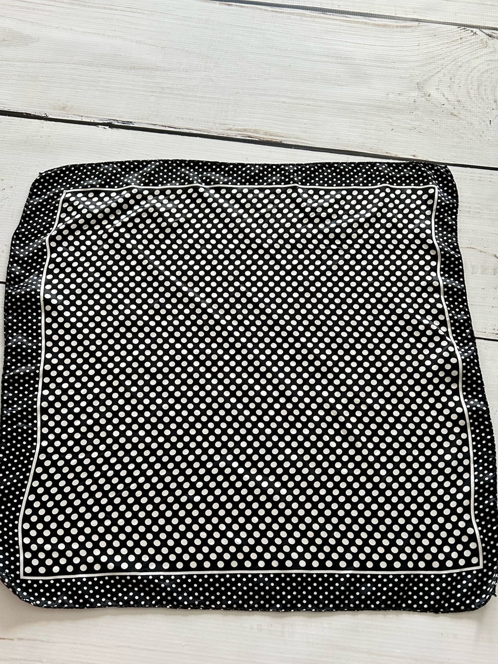 Black and White Polka Dot Pocket Square / Bandana